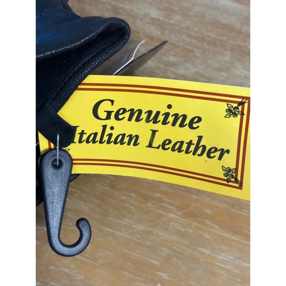 RW Rugged Wear Women's Leather Dress Gloves‎ Black Italian Genuine New L